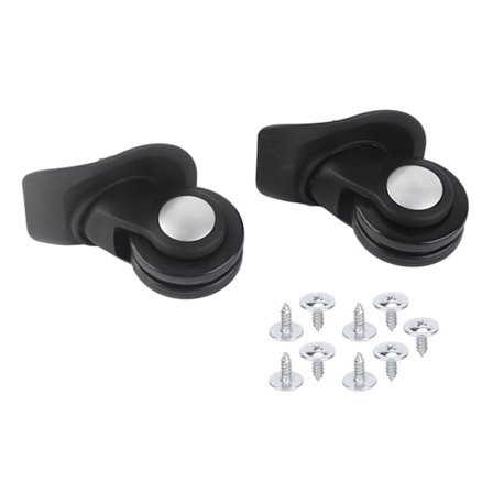 1 par sorte kufferthjul universelle bagageudskiftningstilbehør udendørsartikler