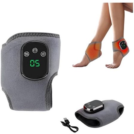 3-i-1 fotmassasjeapparat -- Støtter 3 vibrasjonsinnstillinger og 5 varmenivåer - for blodsirkulasjon og smertelindring - for fotavslapning