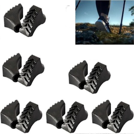 (Pow yeah!) Nordic Walking Pads Nordic Walking Asfalt 12 stk. til gåstave vandrestav tilbehør
