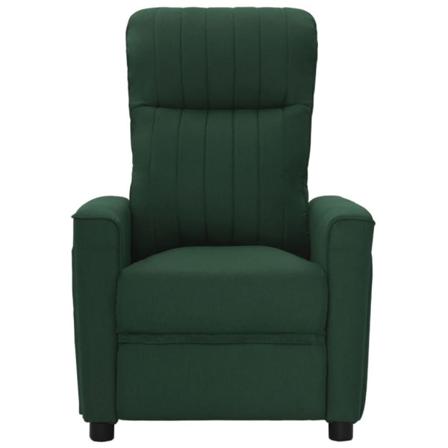 Vidaxl Reclinerfåtölj Mörkgrön Tyg Grön