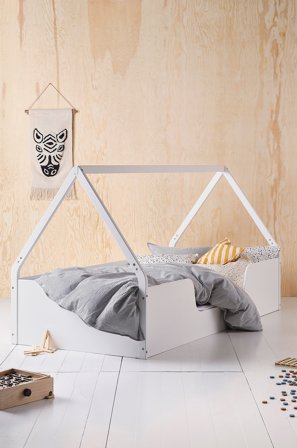 Jotex - Barneseng 90x200 Cm Matt hvit hvit - CAMPO - Kjøp Barnesenger & sprinkelsenger hos Jotex