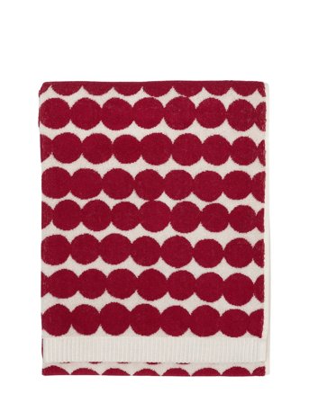 Marimekko Home Räsymatto Bath Towel 70X150 Cm - Red - 70X150CM