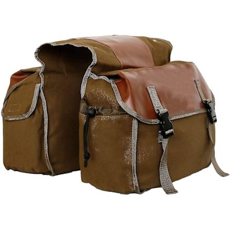 Retro sykkelveske bagasjebrett dobbel bakseteveske for sykkel motorsykkel