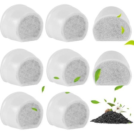 PetSafe Drinkwell Keramisk Pagode 8-Reserve Aktivt Kulfilter, 2-Gallon Sedona og Seascape Vanddispensere