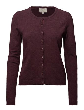 New Laura Cardigan Strikkegenser Cardigan Rød Minus