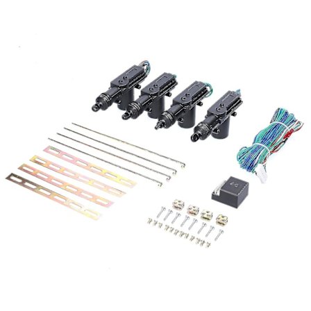 4 stk. kraftig universal bil dør lås aktuator motor 12.0V sentral låsesystem motor svart