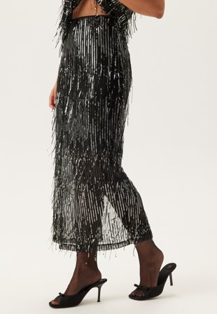 ONLY Onlspacy Hw Long Sequins Skirt Klær