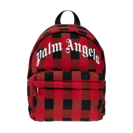 Palm Angels Checked Rugzak , Rood , unisex , Maat: ONE Size Rugzakken