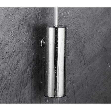 1 x Toalettbørste med børsteholder, veggmontert rustfritt stål bad WC