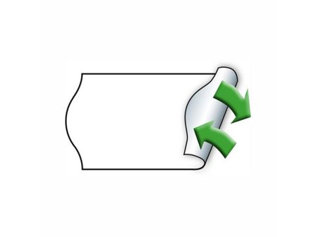 METO Etikett Avtagbar 26x16mm vit 12000/fp - Lyreco - Kontorsmaterial - Butiksmaterial - Prisetiketter och prismärkare