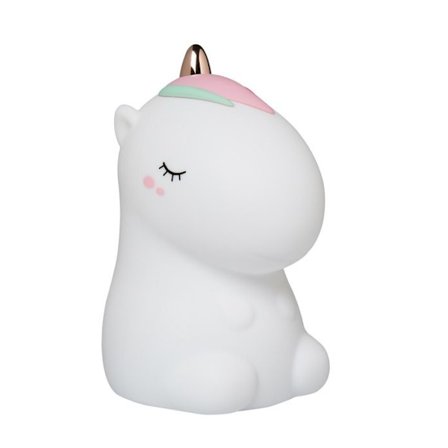 Pieni L - Valkoinen yksisarvisvalo kauko-ohjaimella - COOL KIDS PROJECT