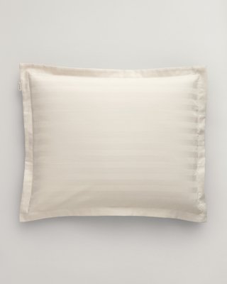 GANT - Stripete putetrekk i sateng 50x70cm og 70x100cm white sand