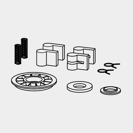 Seldén Spare pawl kit for standard 2-speed, self-tailing winches. S46-S52. Production years 2024 and onwards (470-029-12R)