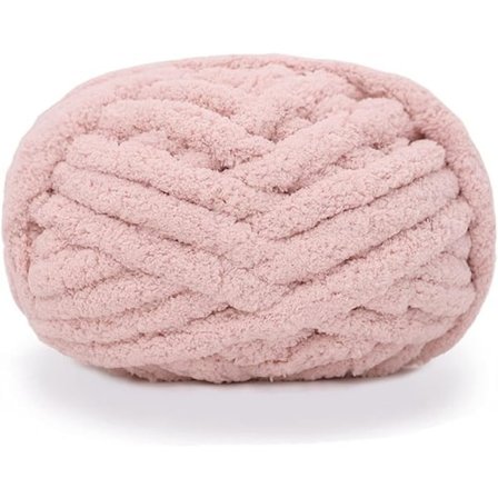 Tykt chunky chenillegarn til håndlavede tæpper, superblødt stort jumbo tæppegarn Grå