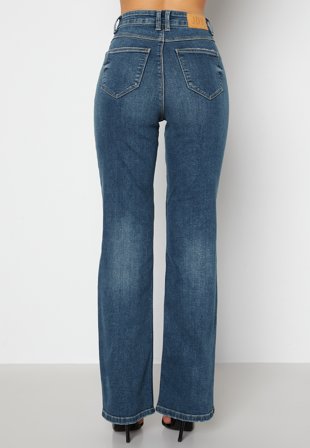 JDY NW Flora Neela Life HW Flare Medium Blue Denim Klær