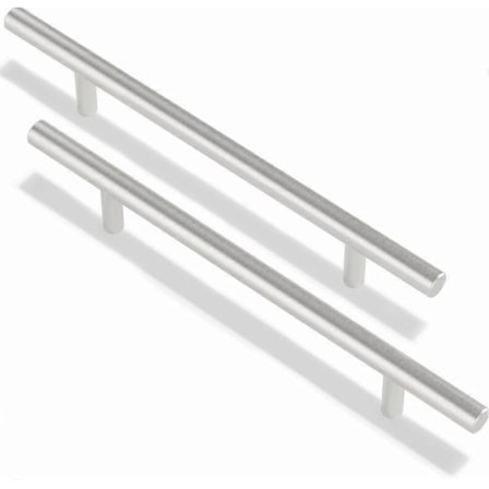 5 st 128mm Kökshandtag med Skruvar Rostfritt Stål T Bar Skåpshandtag Drag Dörrhandtag Set 20*3.2cm NCE