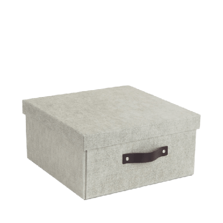 Bigso Box of Sweden Levi, monteringsbar förvaringsbox Förvaring Beige 31,5x31,5x15,5 cm