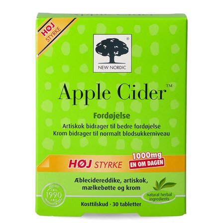 New Nordic Apple Cider 30 kaps., Helse & Madvarer, Ingredienser, Æbleeddike