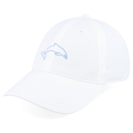 Dedicated - White unconstructed Lippis - Soft Cap Slussen Dolphin Off-white Dad Cap @ Hatstore