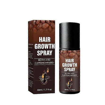 Hårvækst Spray, Hårfortykkende Spray til Tyndt Hår, Hårvækst Serum Sprays, Forebygger Hårtab, Julehårpleje til Mænd og Kvinder