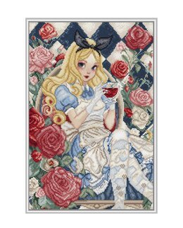 Broderikit Billede Wonderland Glimt - LetiStitch