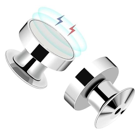 50 stycken magnetiska nålryggar för emaljnålar, silverlåsande nålklämmor, utmärkt present till nålsamlare