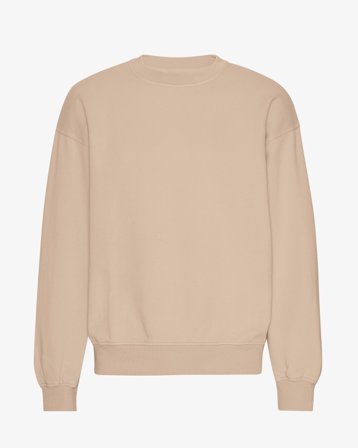 Organic Oversized Crew - Oyster Grey XS