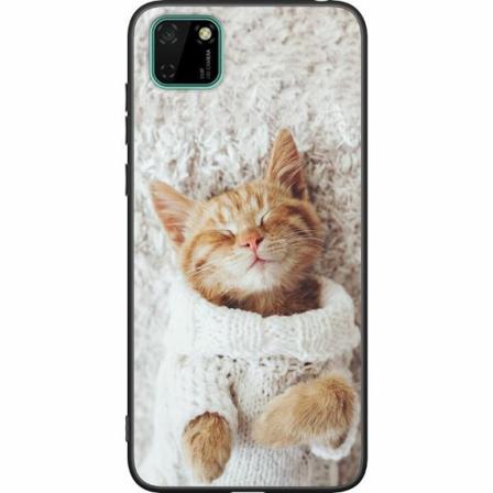 Huawei Y5p Svart Skal Katt