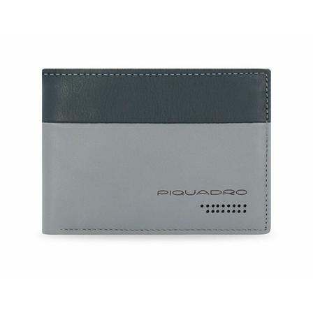 Piquadro Pung Pu257Ub00R Grå, Herre Punge og Kortholder, Størrelse: ONE Size
