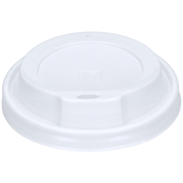 Lokk til pappkrus 30–48 cl PS hvit