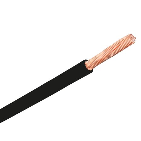 Nexans RQ Koblingskabel 1 x 4 mm² lederområde, svart 4 mm², Stikkontakter & kabler