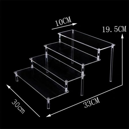 Akryl Display Stativ Figur Hylle 30X10CMFIRE-LAG
