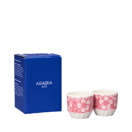 Arabia Äggkopp Huvila 2-pack Skålar Rosa 4cl