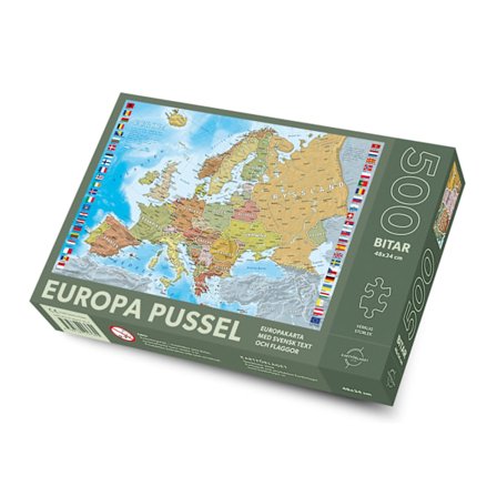 Europa pussel 500 bitar 9789189427655