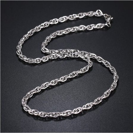 Rostfritt stål HALSBAND 4*500mm