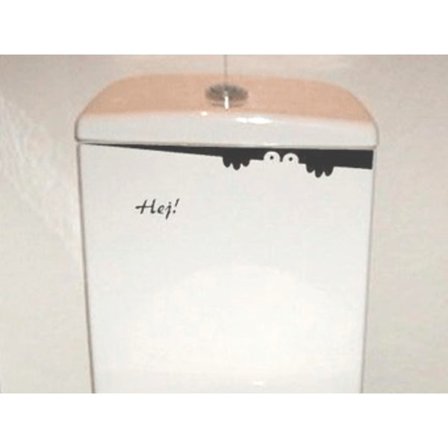 Monster tittar på dig vinyl dekor