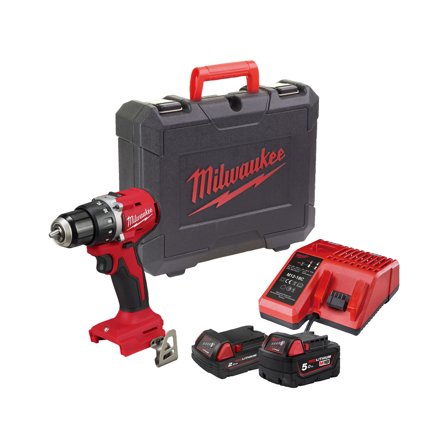Milwaukee M18 BLDDRC-522C Borskrutrekker med batteri og lader, Maskiner