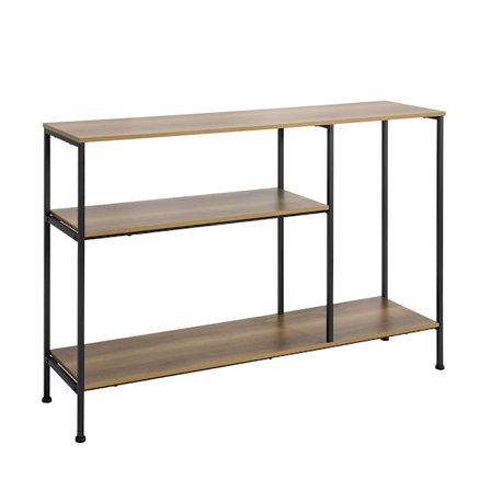 SoBuy Entré konsol med 3 hylder i mørkebrun 120x30x79.5cm, vintage FSB35-PF