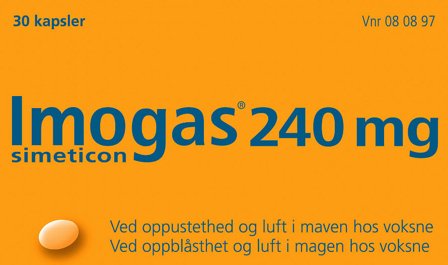 Imogas 240 mg kapsler, bløde 30 stk., Medicin & Pleje, Mave & Tarm, Diarré