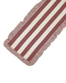 Bordslöpare Filippa garnfärgad rand Röd - Jul - Redlunds