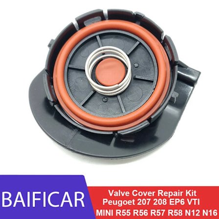 Baificar Uusi PCV-venttiilikannen korjaussarja venttiilikorkki kalvolla Peugeot 207 EP6 VTI Citroen MINI Cooper N12 N16