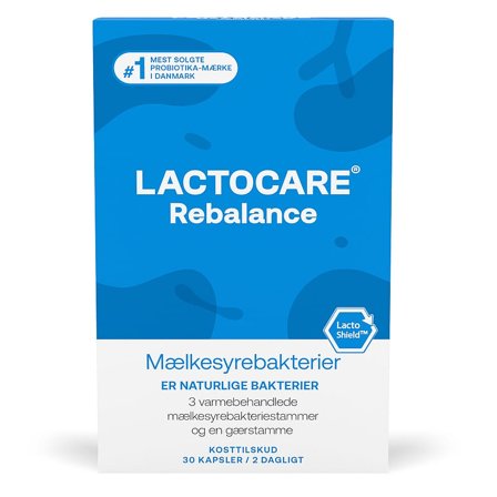Lactocare Rebalance Mælkesyrebakterier 30 Kapsler, Helse & Madvarer, Ingredienser, Mælkesyrebakterier