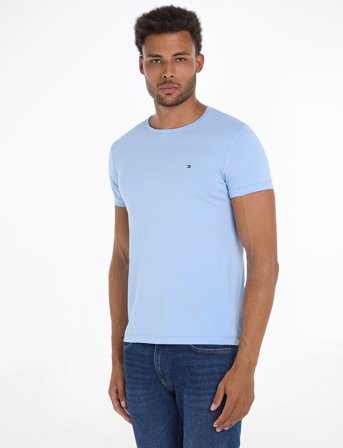 Tommy Hilfiger Stretch Slim Fit Tee - Blue - XXL