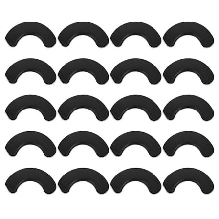 20 stk. Brugbare Håndvægtholdere Håndvægt Stødsikre Puder Fitnessværktøj (Sort)