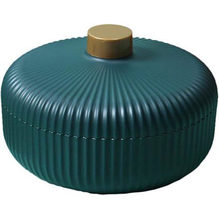 Grøn opdelt serveringsbakke med låg Tørret frugtfad Bakke 3 rum