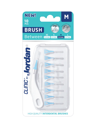 Jordan Clinic Brush Between M - 0,6 mm, 10 stk.