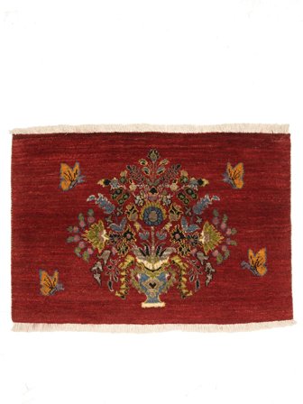 Handknuten Orientalisk Gabbeh Matta 58X87