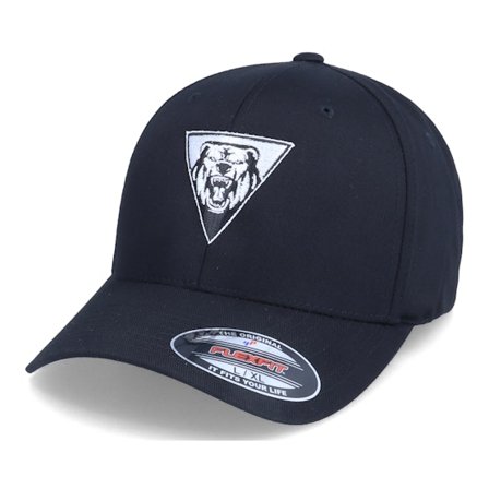 Iconic - Preto flexfit Boné - Bear Roar Geometric Black Flexfit @ Hatstore
