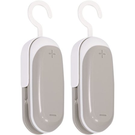 2PACK Mini poselukker til poser, bærbar termisk vakuumforsegler