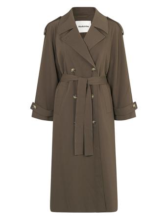 Eviemd Jacket Trenchcoat Frakke Brown Modström